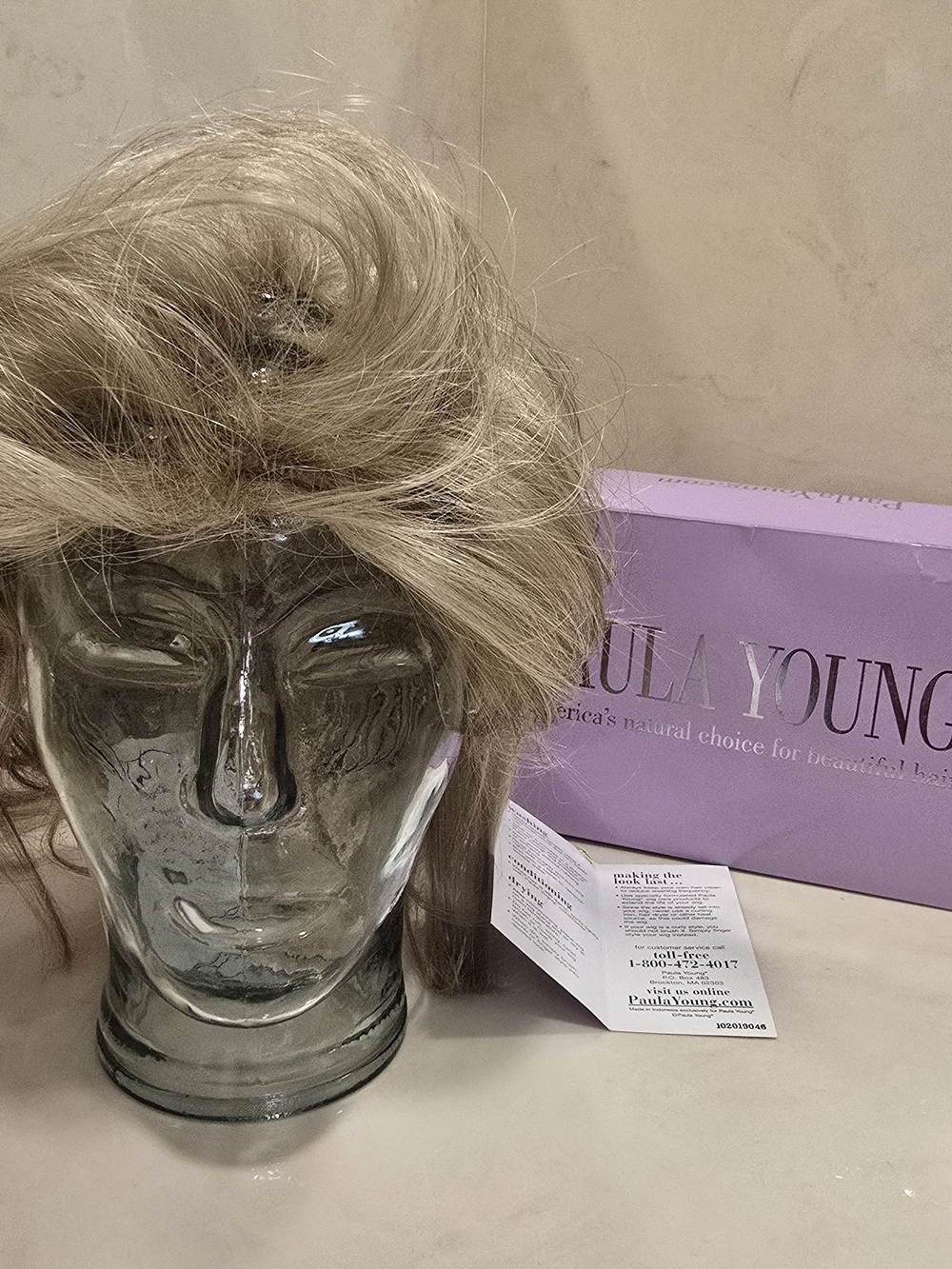 NWT Paula Young Volumize A2367 Color 14/88A Blonde Sz Small With Combs Shoulder